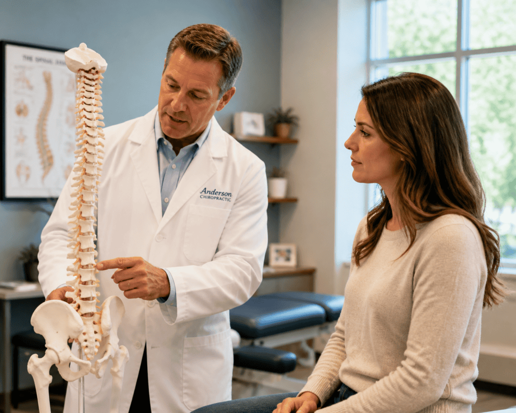 What does a chiropractor actually do? A Doctor of Chiropractic explaining a musculoskeletal assessment to a patient